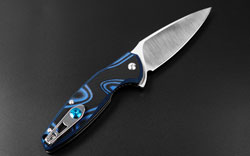 Hunting knife isolated on black