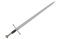 Sword on white